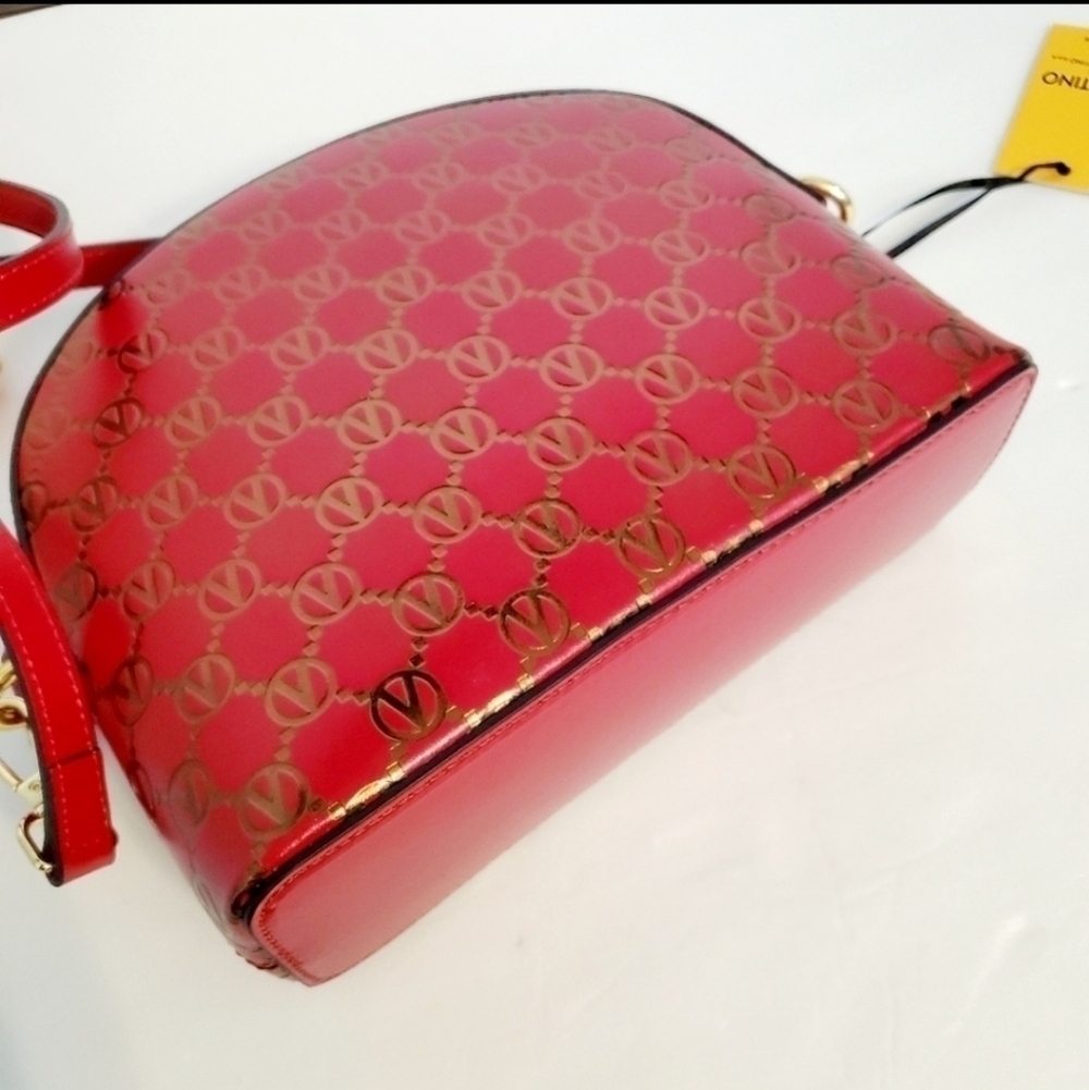 NWT VALENTINO BY MARIO VALENTINO Diana Monogram Leather Domed Crossbody … - Picture 8 of 8